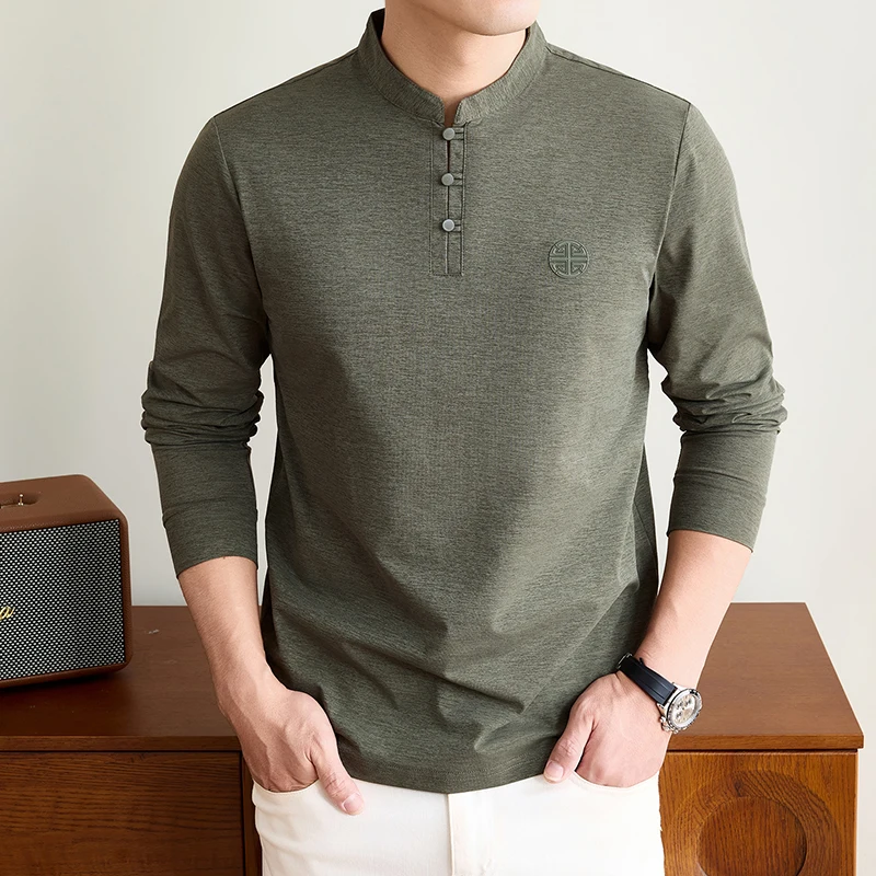 Embellish Knit - Maglietta da uomo a maniche lunghe