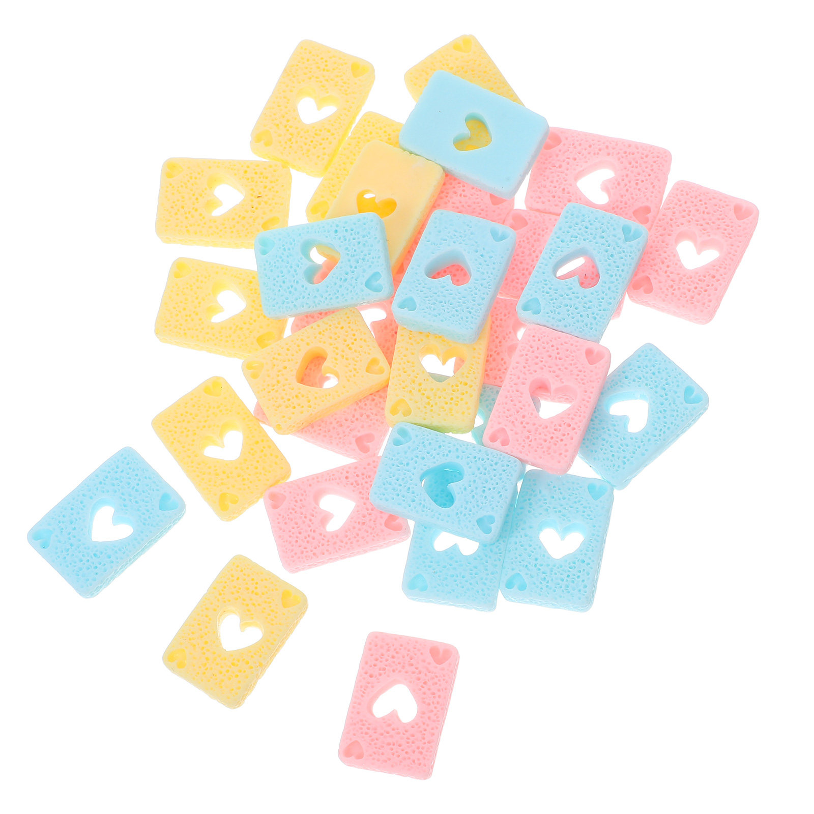 Craft Embellishments - 30 pezzi di ciondoli in resina