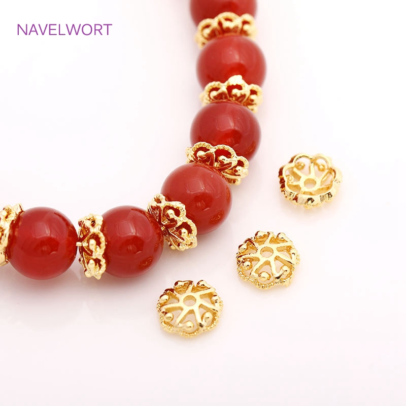 Embellishment Crafts - Cappucci per perline in ottone placcato