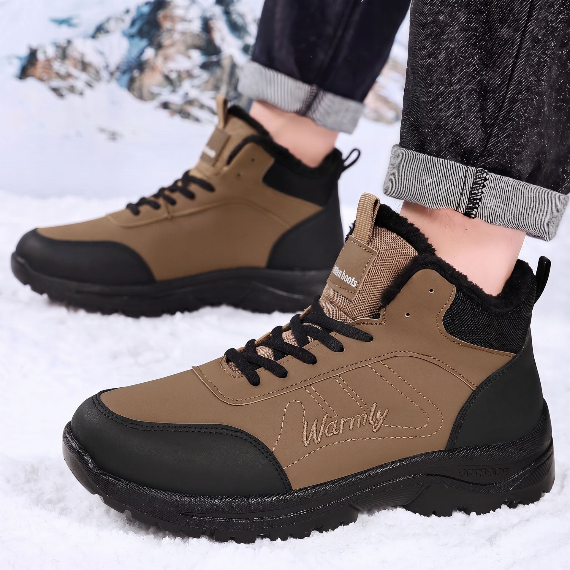 Guipure Lace Panel - Scarpe da uomo in cotone con